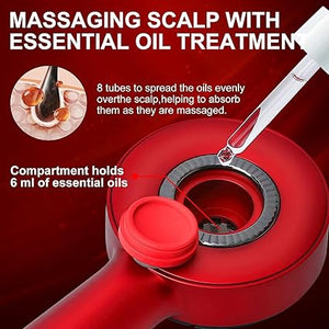 Scalp Massage Brush with Oil Applicator