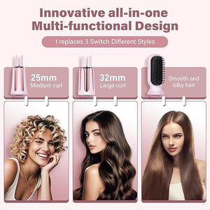 Automatic curling iron for curly hair styling rotating head