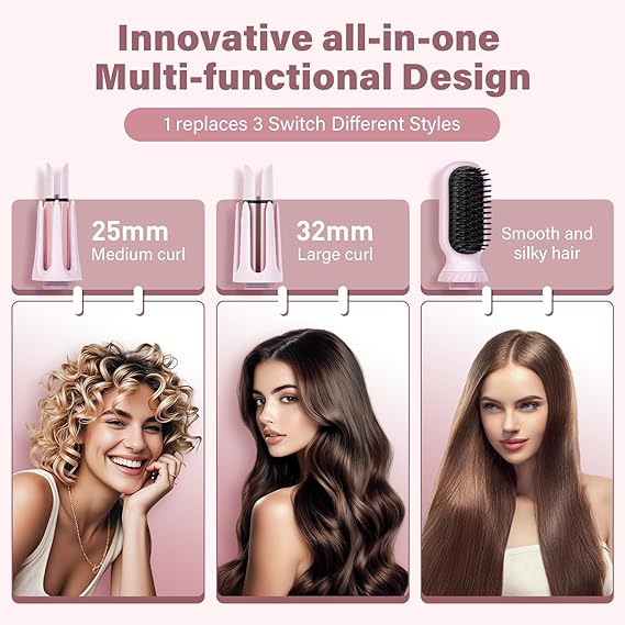 Automatic curling iron for curly hair styling rotating head