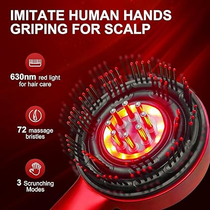 Scalp Massage Brush with Oil Applicator