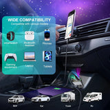 Car Charger 4 in 1 Retractable Built-in Starry sky light, Compact & lightweight with voltage stabilizer, cable, Universal Compatibility for all smartphones, (ALIM)